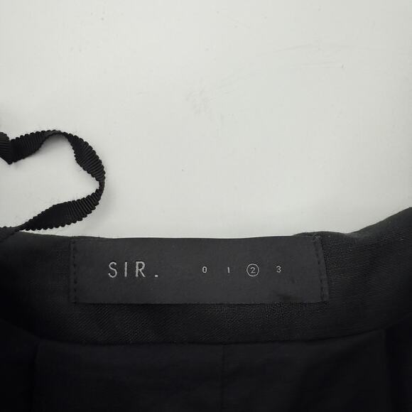 SIR. The Label Womens Black Linen Wrap Tie Midi Skirt Size 2 / US Size 6 Beachy - Picture 6 of 10